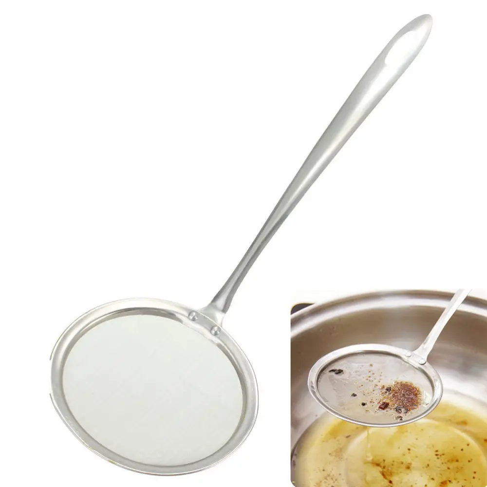 

Skimmer Soup Scoop Colander Mesh Strainers Stainless Steel Colander Cooking Colander Sifter Sieve Kitchen Vegetable Strainer