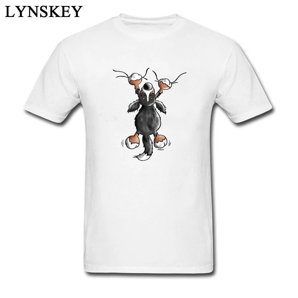 Sweet Bernese Mountain Dog Design T Shirt Man Cotton Tees Shirts Breathable Fabric Cartoon Customized Funny | Мужская одежда