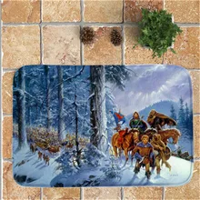 Коврик с Рождеством Добро пожаловать коврики домашние ковры для декора гостиной диван чайный столик коврик для спальни 40x60 см