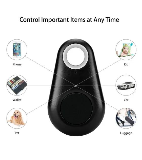 Nuevo rastreador inteligente Bluetooth para mascotas, localizador de cámara GPS para perro, rastreador de alarma portátil para llavero, bolsa colgante