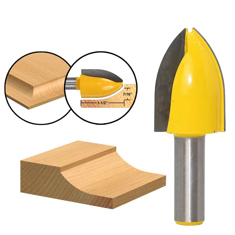 1pc Panel Raiser Router Bit - Vertical - Bevel Design - 1/2" Shank Woodworking cutter Tenon Cutter for Woodworking Tools