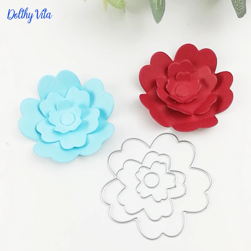 

Flower dies Layered Metal cutting dies new 2019 Layering craft die for DIY scrapbooking card making cutting template