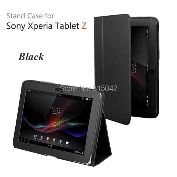 

New arrival for Sony Xperia Tablet Z Lychee PU Leather case/cover, SGP 341 311 312 Leather stand case, many color