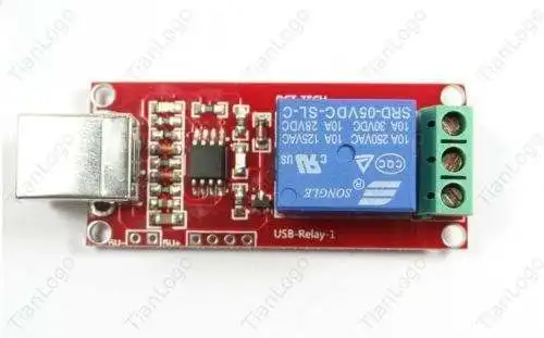USB реле 1 канал программируемый ПК 5v Компьютерное управление для робототехники