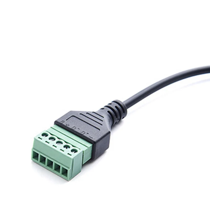 Горячая Распродажа 1 шт. микро USB разъем на 5 контактный винт с защитной паяльной