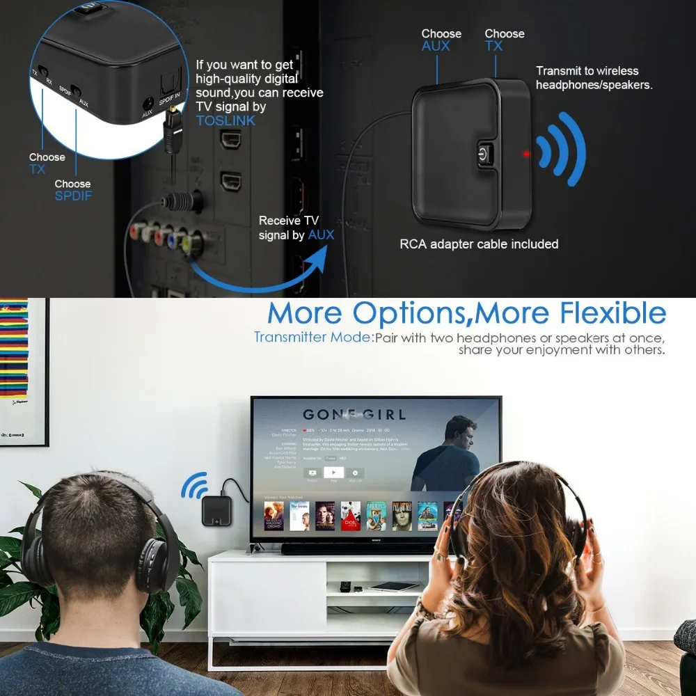 Bluetooth 4 1 CSR8670 Spdif Toslink Оптический RCA Aux 3 5 мм Aptx низкая задержка приемник передатчик