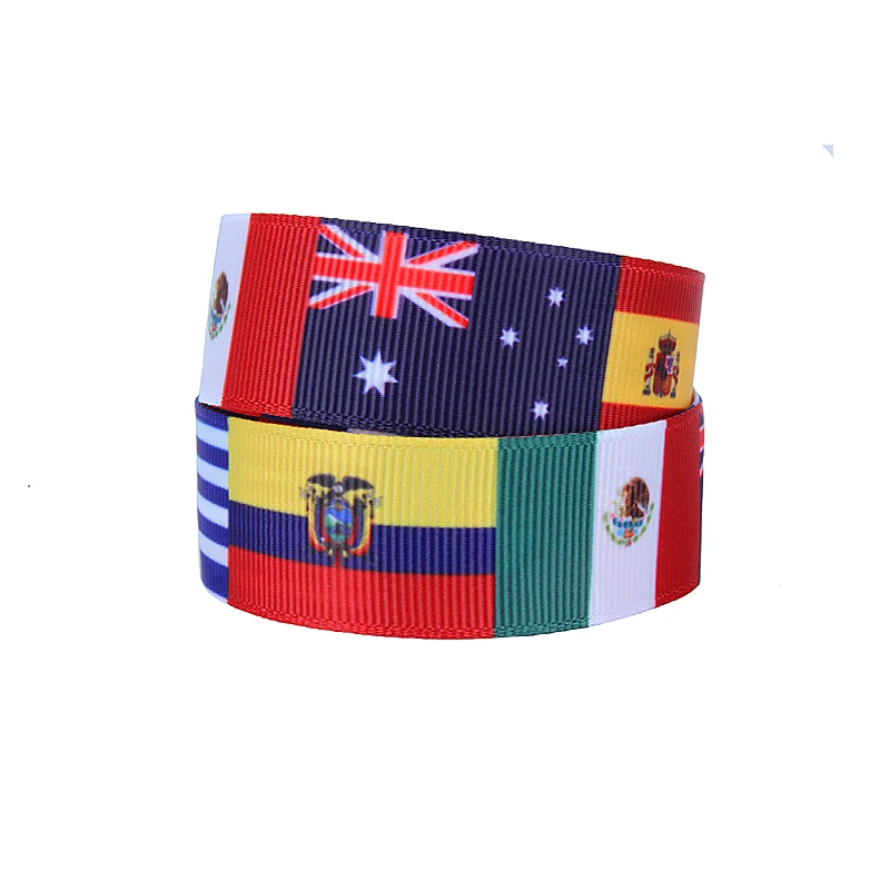 

FLRA Ribbon Free shipping National flag printed grosgrain ribbon