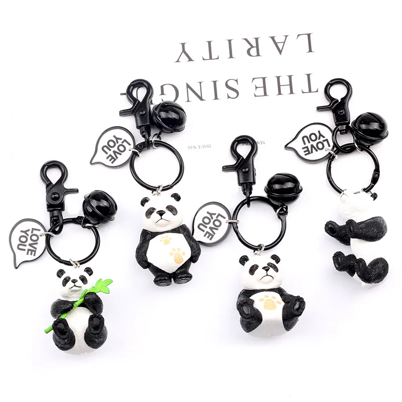 

2019 Creative Animal Panda Keychain Cute Cartoon Keychain Metal Jewelry Girls Bag Ornaments Accessories Gift High Quality