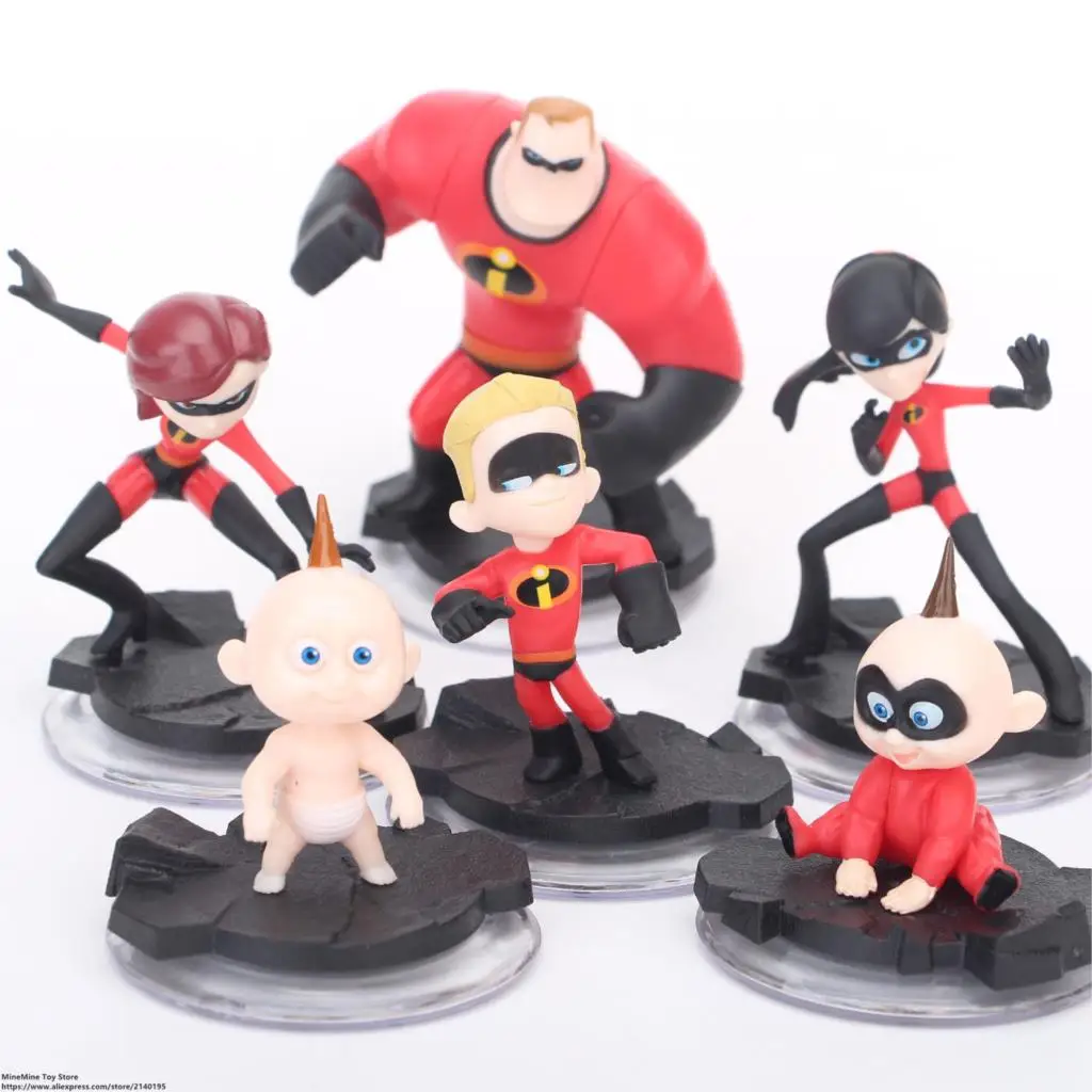 ZXZ The Incredibles 2 фигурка 7 10 см 6 шт./компл. осанка коллекция украшений аниме игрушки