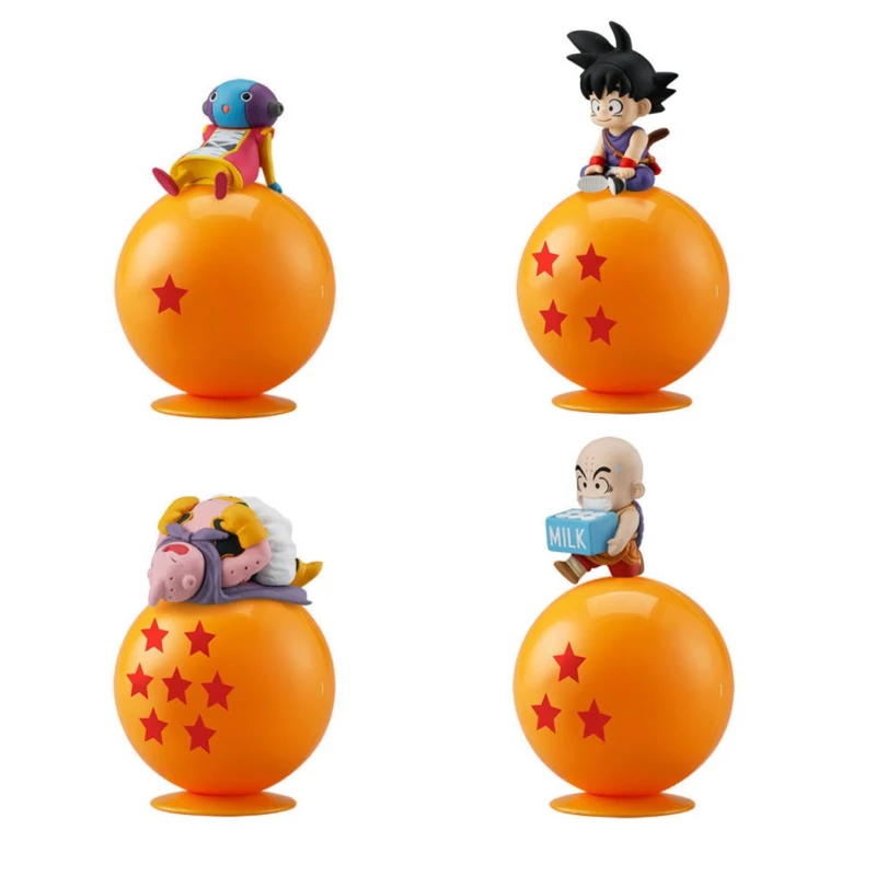 Dragon Ball Супер Гоку kuririn Буу дзен о сидя рисунок Gashapon x4|Игровые фигурки и