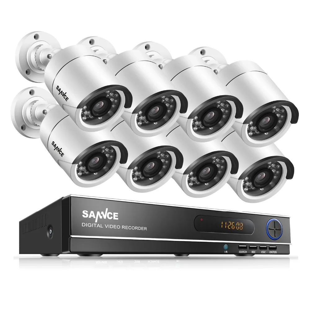 imágenes para SANNCE 8CH 720 P AHD DVR 8 UNIDS 1.0MP IR Resistente A la Intemperie Al Aire Libre Cámara de Seguridad Para el Hogar Sistema de Vigilancia Kits Alertas de Correo Electrónico imágenes para SANNCE 8CH 720 P AHD DVR 8 UNIDS 1.0MP IR Resistente A la Intemperie Al Aire Libre Cámara de Seguridad Para el Hogar Sistema de Vigilancia Kits Alertas de Correo Electrónico