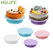HILIFE вращающаяся тарелка для торта круглая подставка для украшения торта поворотный стол для торта Поворотная подставка для торта кухонный инструмент для выпечки