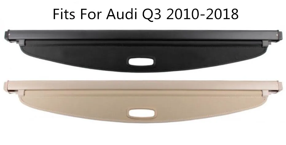 

High Qualit Car Rear Trunk Cargo Cover Security Shield Screen shade Fits For Audi Q3 2010-2018 BY EMS
