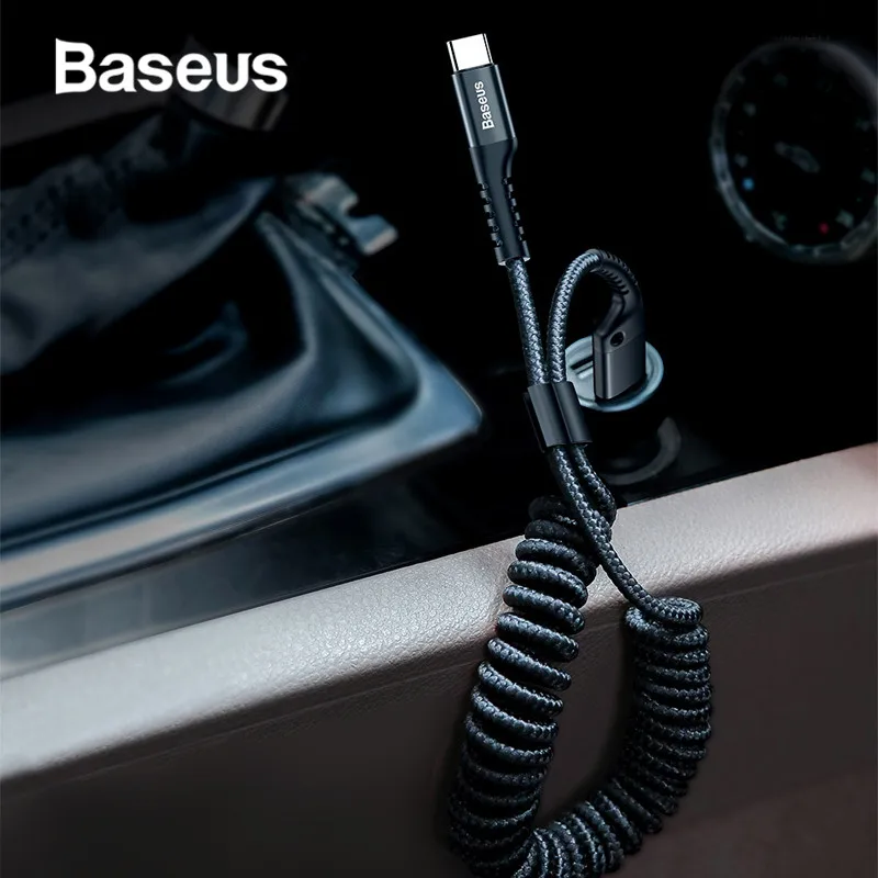 

Baseus USB Type-C Cable for xiaomi mi 9 mi 8 a2 for Car Styling Storage Mobile Phone 2A Charging Type-C Cable for Samsung S9 S8