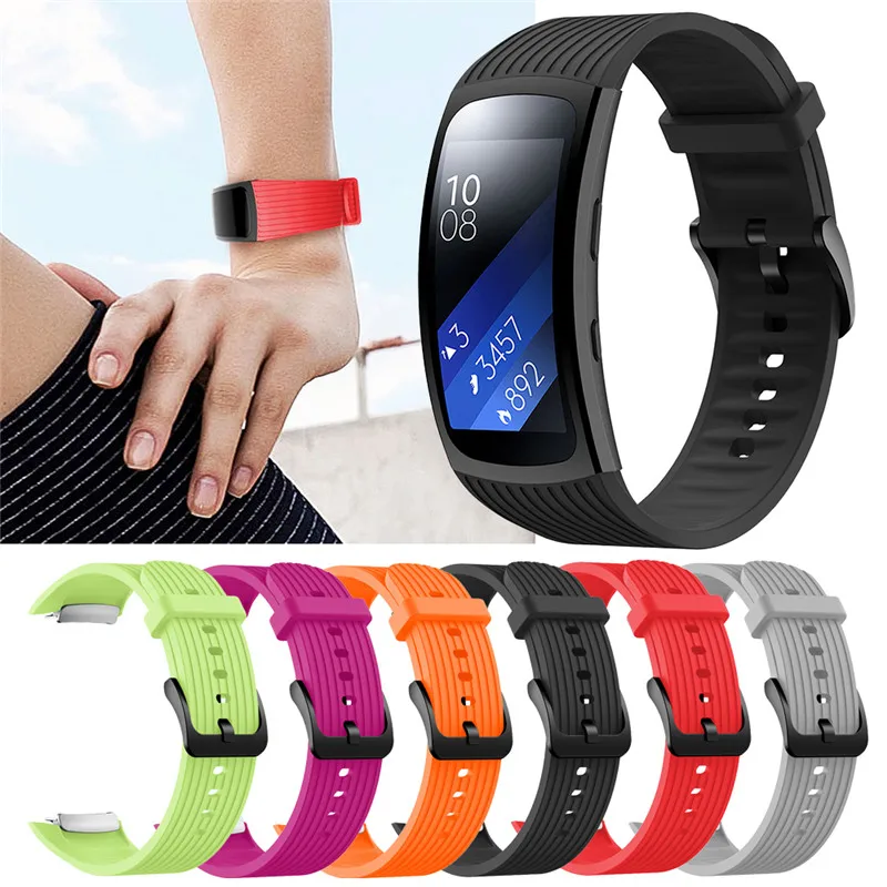 

Pure Color Strap For Samsung Galaxy Gear Fit 2 Pro Watch Band wrist straps for Samsung Soft Silicone Smart Watch Accessories