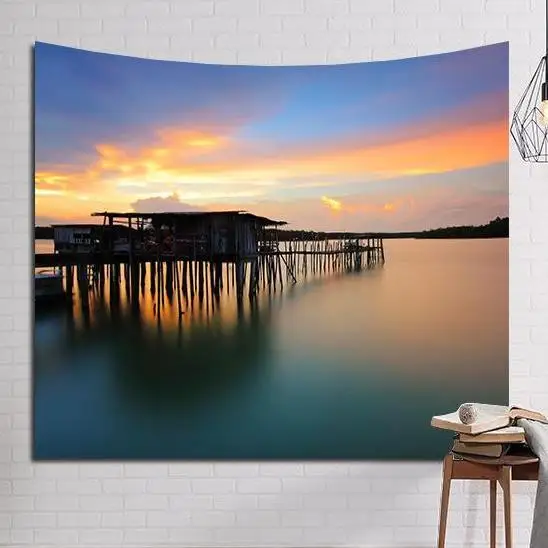 

BEAUTIFUL DOCK TAPESTRY Wall Hanging Tapestry