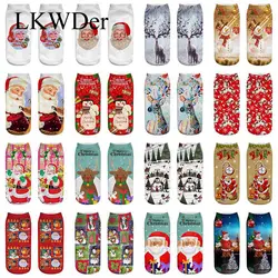 3 пары рождественские носки Для женщин носки 3d подарок на Новый год Kawaii Femme девочек Симпатичные эмодзи забавные носки Calcetines Санта Клаус
