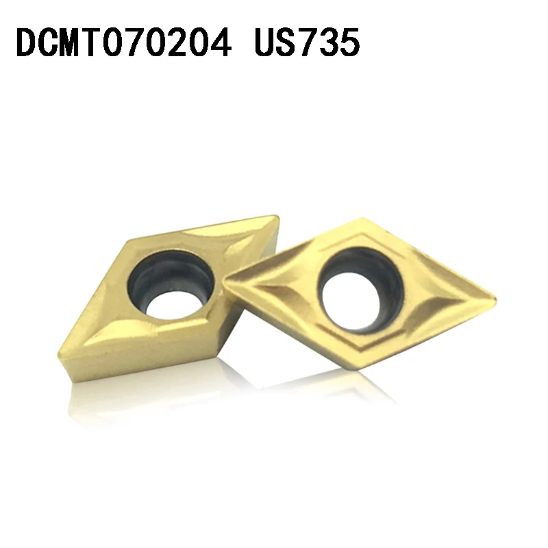 

DCMT070204 US735 carbide inserts Internal Turning tool DCMT 070204 face endmills Lathe Tools Milling cutter CNC tool