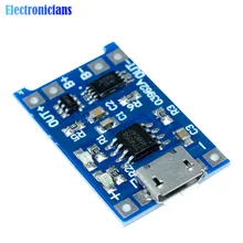 10 sztuk Micro USB 5V 1A 18650 TC4056A zastąpić TP4056 ładowarka akumulatorów litowych płyta modułu W/automatyczna ochrona podwójne funkcje