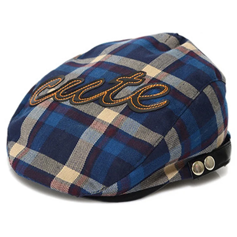 

Baby Beret Hat Toddler Sun Cap for Infant Girls Boys Children Kids Letter Plaid Style Gorras Snapback Casquette 6 to 36 Months