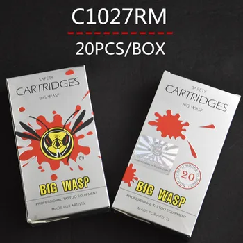 

Top 20PCS C1027RM Tattoo Evolved Needle Cartridge Tubes 27RM Soft Edge Round Magnums BIG WASP Supply BWN-C1027RM#