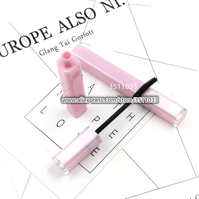 6ML High Quality Pink Empty Cosmetic Mascara Tube Plastic SquareMascara