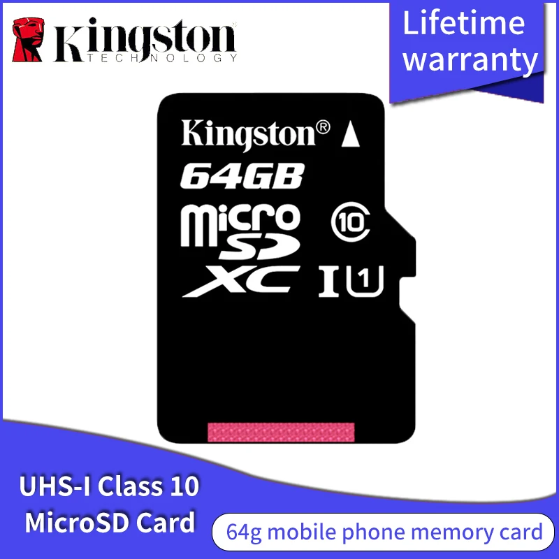 Kingston Micro SD карта 64 ГБ 32 ГБ 16 ГБ 256 ГБ 128 Гб класс 10 карта памяти microSDXC UHS-1 TF карта C10 microSD 8G C4 для смартфонов