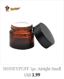 HONEYPUFF Natrual Bamboo контейнер для хранения, банка для хранения 125 мл, стеклянные бутылки для хранения, банки с бамбуковой крышкой, герметичные травы