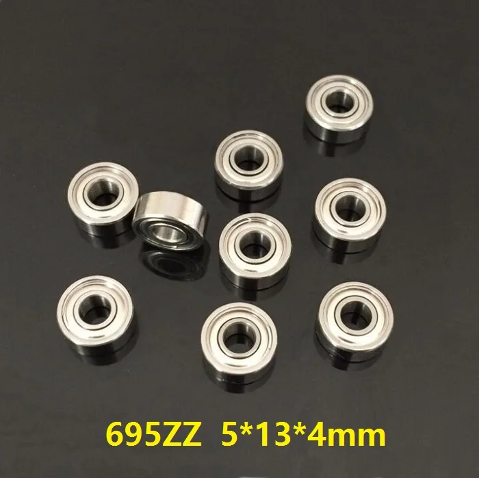 Metal Double Shielded Ball Bearing Bearings 5*13*4 695ZZ 5x13x4 mm 5 PCS