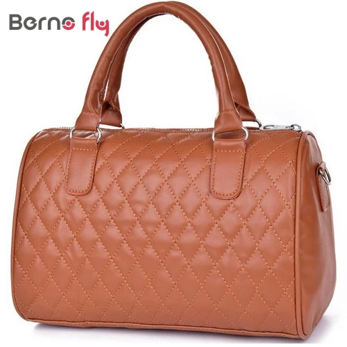 2017 hot sale woman fashion PU leather handbags Vintage solid Zipper messenger bags Top handlebags