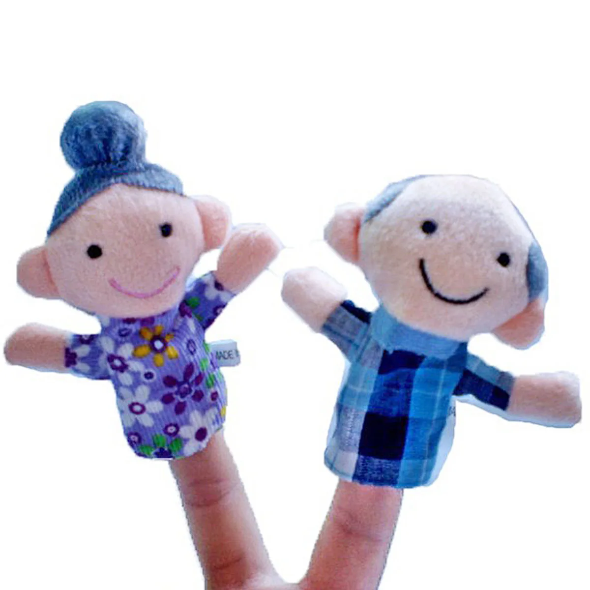 6 Pcs/lot Finger Family Puppets Set Mini Plush Finger Puppets Baby Toy Boys Girls Educational Story Hand Puppet Cloth Doll Toys