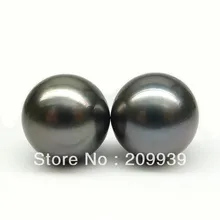 Hj 0090 высокое качество! 2 шт. круглый 13.1 мм черный фиолетовый зеленый TAHITIAN перл DIY серьги
