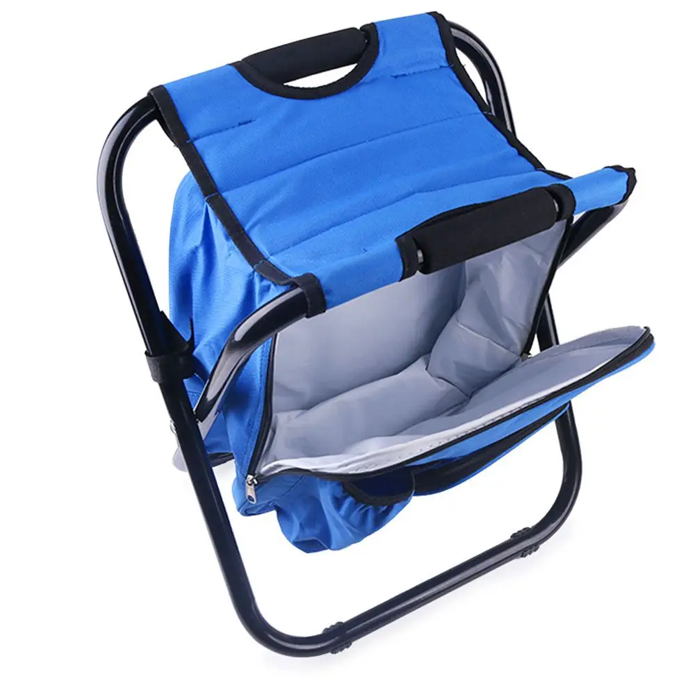 Открытый Портативный Рыболовные стулья складной рюкзак сумка-холодильник стул пляжное кресло для кемпинга Рыбалка Пешие прогулки пикники 3 цвета Новинка