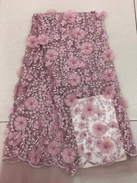 

High Quality French 3d Flowers Lace Fabric Hot Sale African Lace Fabric For Women Party Dresses