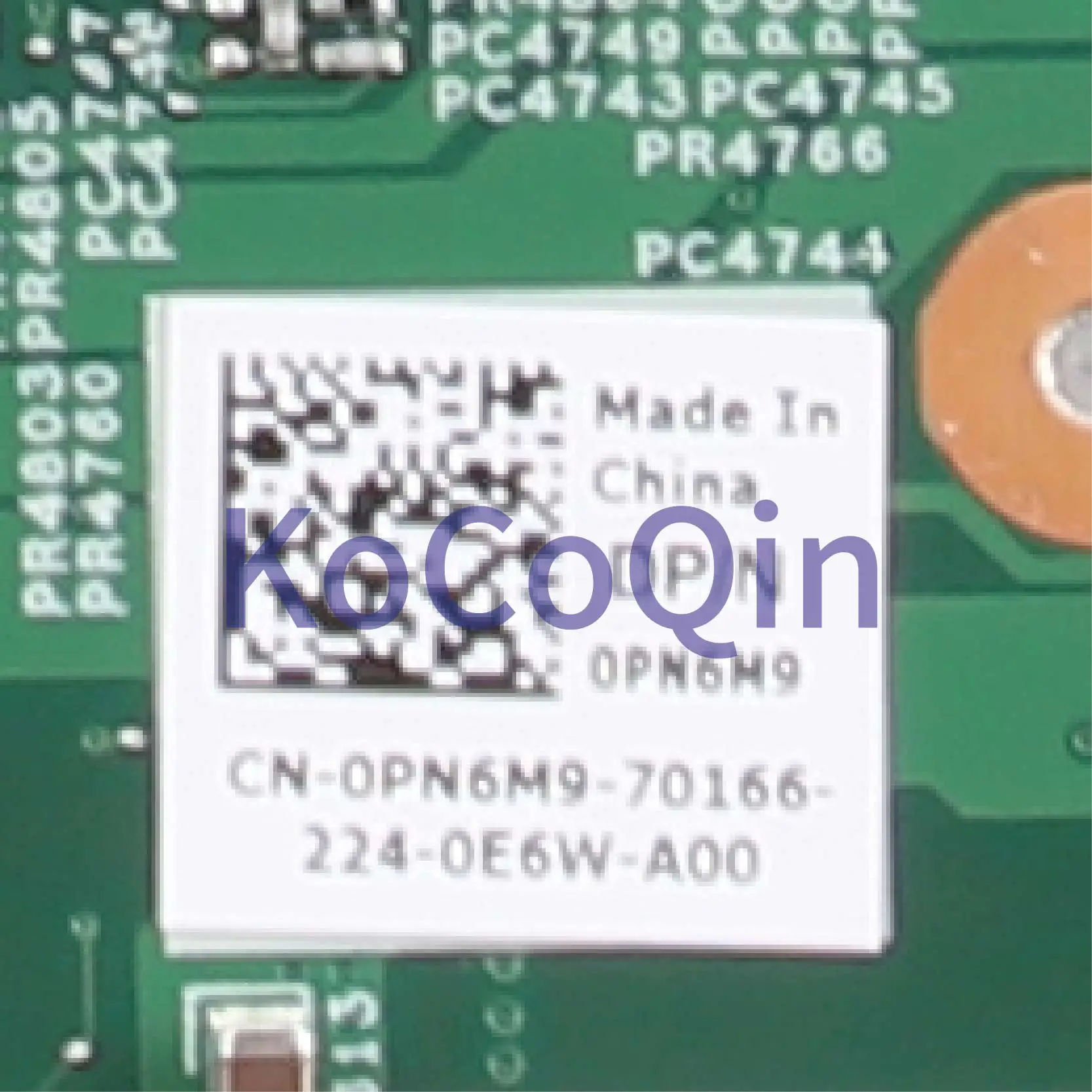 Kocoqin-placa-mãe para Laptop Dell Cn0pn6m9 3500 V3500 0pn6m9 092891 Hm57 Placa-mãe para notebook - Imagem 4