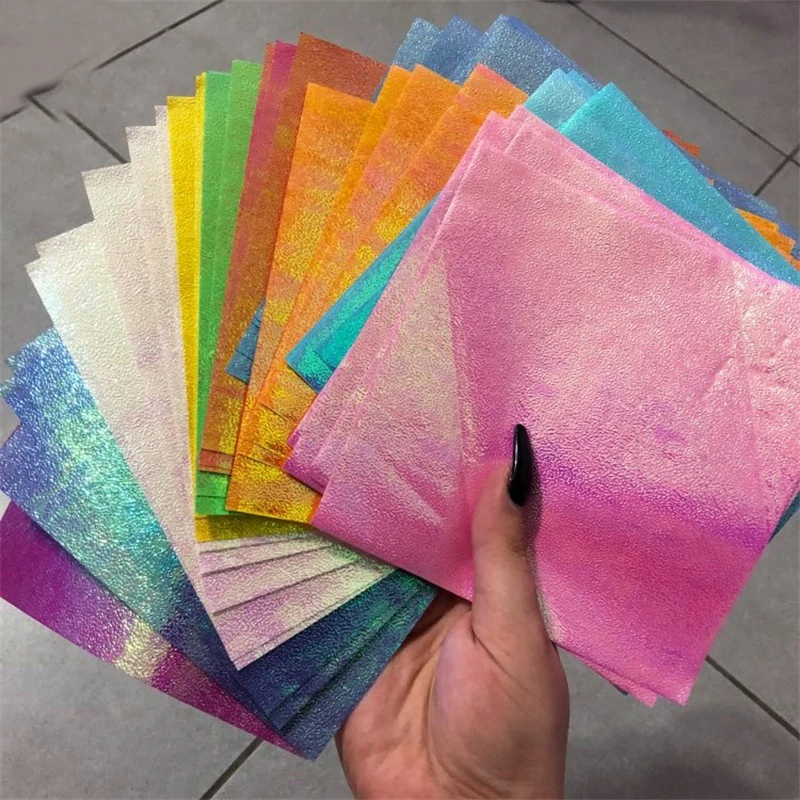 

50Pcs/Pack Square Origami Glitter Papers Art Metal Cutting Dies Stencils For Scrapbooking Album Card Embossing DIY Craft Paper