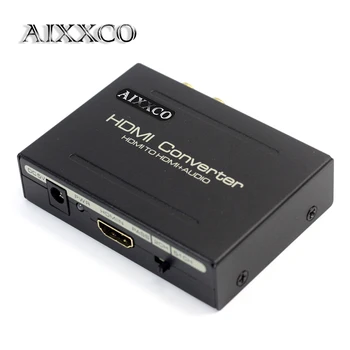 

AIXXCO HDMI Audio Extractor Splitter to SPDIF RCA Stereo L/R Analog Output ConverterSplitter Adapter with Power Adaptor