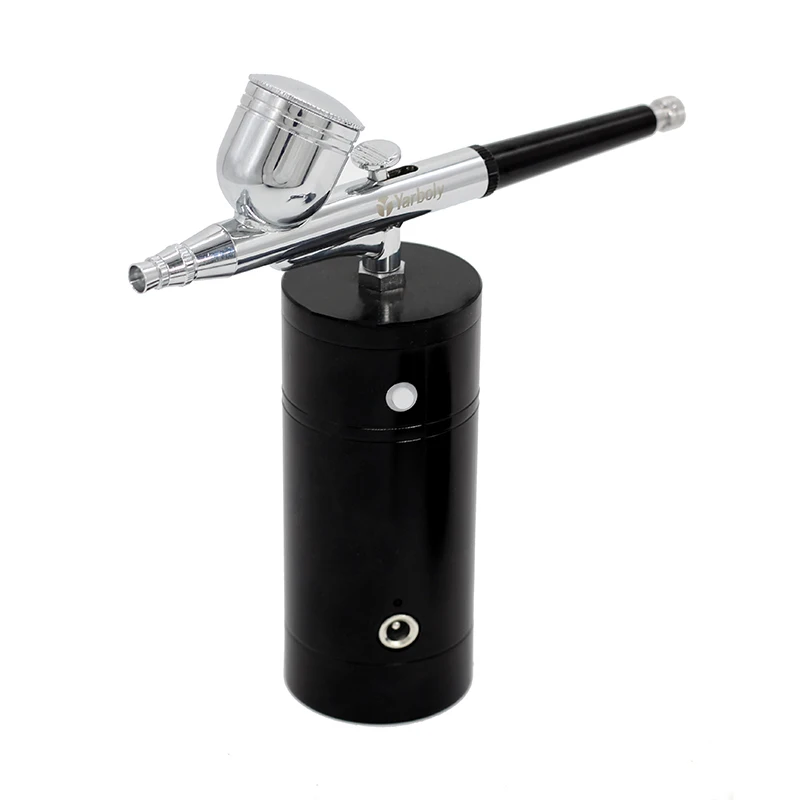 

Dual Action Airbrush Kit Compressor Portable Air Brush Paint Spray Gun For Nail Art Desgin Tattoo Cake With USB