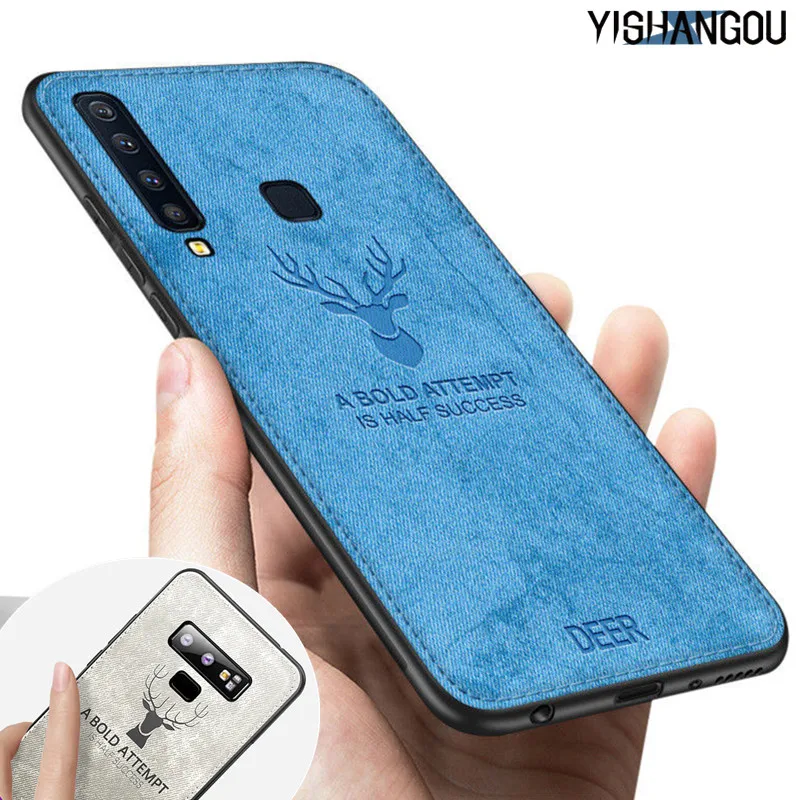 

Case For Samsung Galaxy A9 2018 A6 A8 Plus A10 A30 A50 Note 9 8 S10 S9 S8 S7 Edge M10 M20 Soft Cases Slim Cloth Skin Deer Cover