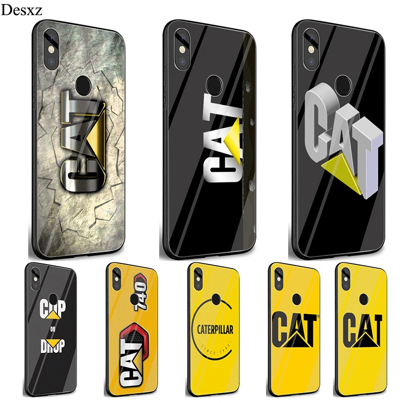 

Desxz Cell Phone Case Glass Caterpillar Logo For Xiaomi Mi 8 Lite A1 A2 5X 6X 9 Redmi Note 5 6 7 Pro 6A 4X Pocophone F1 Cover