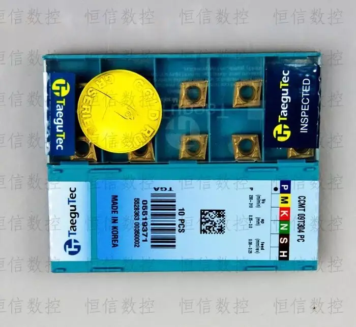 50 шт. Taegutec оригинальный CCMT09T304-PC TT8125 / CCMT09T308-PC TT8125CNC карбидные вставки токарный