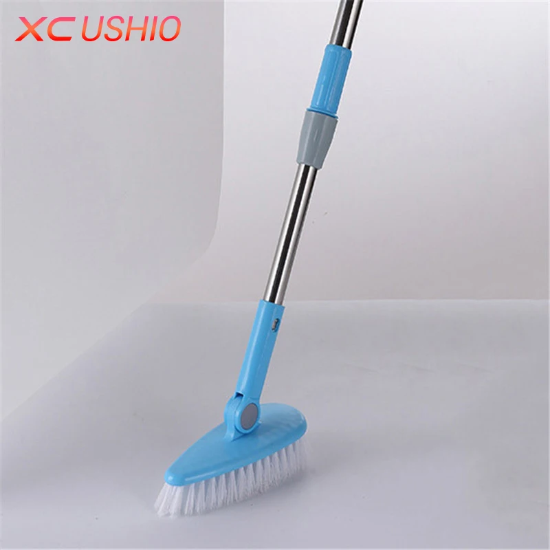 Telescopic Long Handle Floor Cleaning Brush Stainless Steel Kitchen