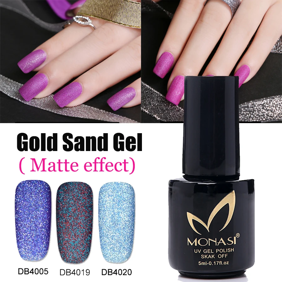 

Gold Sand Gel Matte Effect Velvet Vernis Semi Permanent Frosted Top Coat Long-Lasting Soak-Off Led UV Gel Lacquer