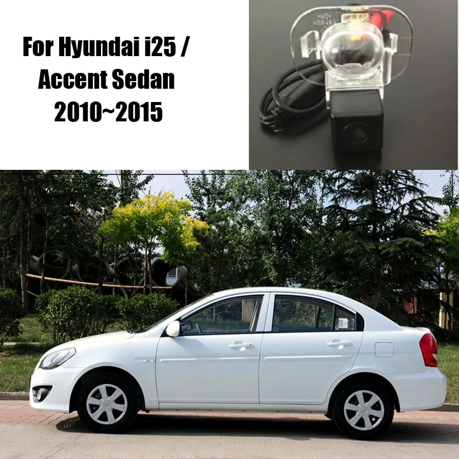 

Thehotcakes RearView Camera For Hyundai i25 / Accent Sedan 2010~2015 / Backup Parking Camera / CCD RCA NTST PAL / License Plate