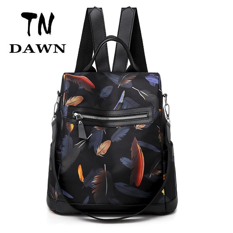 

Female Oxford Design School Backpack For Teenage Girls Striped Backpack Women