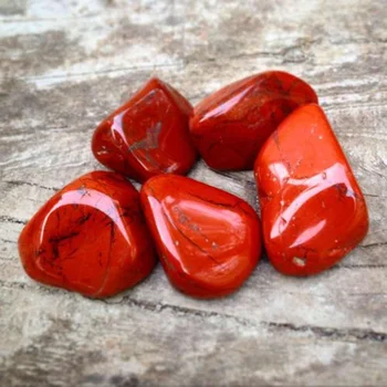 

6Pcs 20mm-30mm Red Jasper Tumble Stones Polished Stone Healing Crystal Gemstones Fish Tank Aquarium Decor Home Ornament Stone