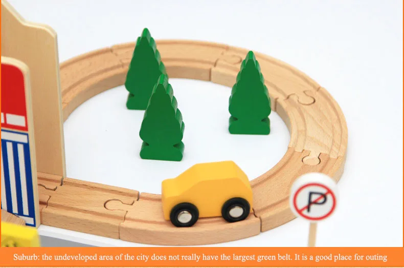 50 шт. DIY обучающая деревянная железная дорога железнодорожные пути Слот автомобиля высокого качества деревянный поезд детские игрушки деревянная головоломка строительный слот