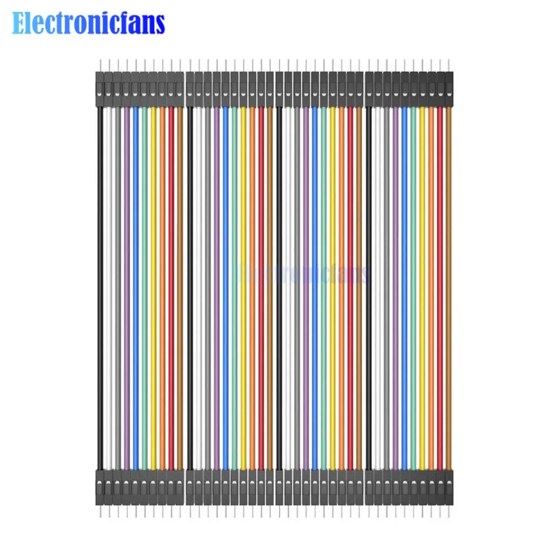 40 шт 10 см 2,54 мм ряд мужчин и женщин Dupont кабель макет перемычка провода для arduino