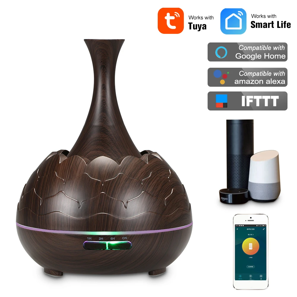Умный Wifi беспроводной Ароматерапевтический диффузор эфирного масла с Alexa Google App