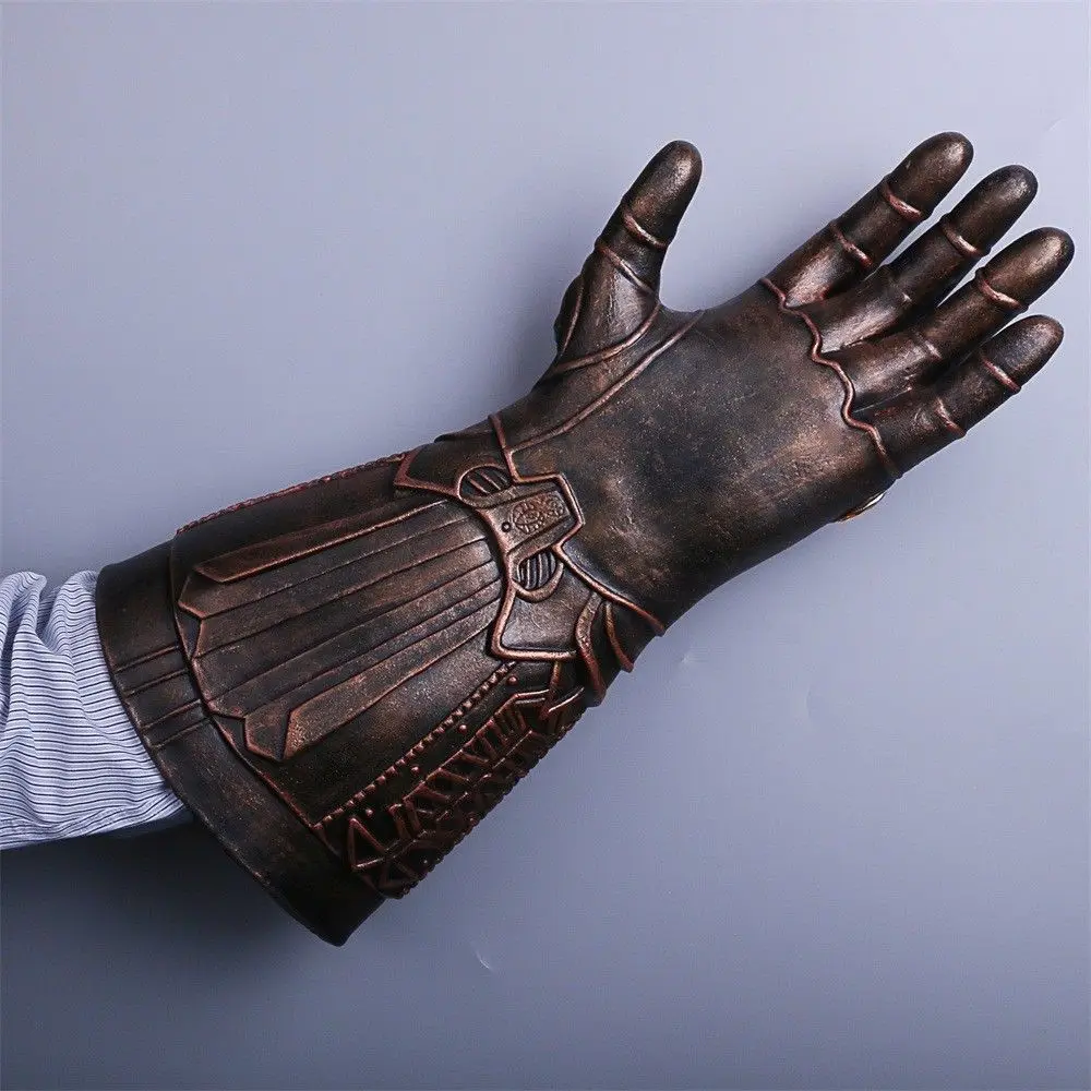 Cosplay Infinity Gauntlet Avengers Infinity War Thanos Gloves Gold Cosplay Studs Halloween Prop New (5)